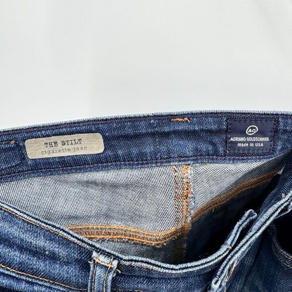 AG ADRIANO GOLDSCHMIED The Stilt Cigarette Leg Jeans Size 27 - Picture 5 of 6